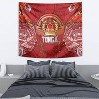Tonga King's Birthday Tapestry Gold Royal Crown Tribal Patterns DT05 - Polynesian Pride