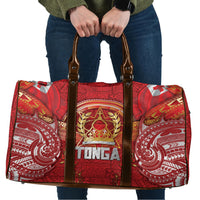 Tonga King's Birthday Travel Bag Gold Royal Crown Tribal Patterns