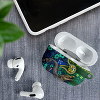 Solomon Islands Independence Day AirPods Case Crocodile Hibiscus Tribal Pattern DT05 - Polynesian Pride