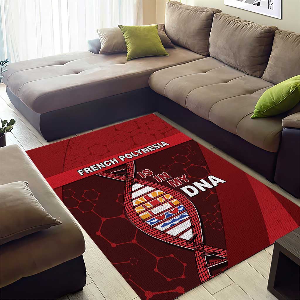 French Polynesia Is In My DNA Area Rug - Polynesian Pride