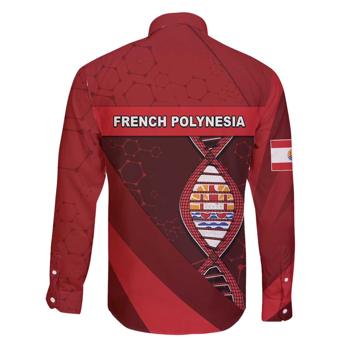 French Polynesia Is In My DNA Family Matching Off The Shoulder Long Sleeve Dress and Hawaiian Shirt DT05 - Polynesian Pride