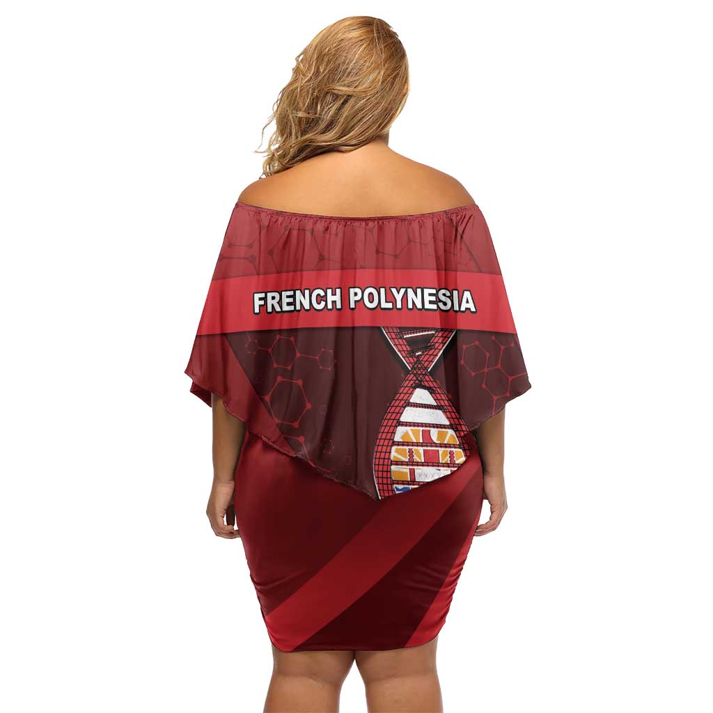 French Polynesia Is In My DNA Family Matching Off Shoulder Short Dress and Hawaiian Shirt DT05 - Polynesian Pride