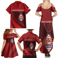 French Polynesia Is In My DNA Family Matching Summer Maxi Dress and Hawaiian Shirt - Polynesian Pride