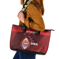 French Polynesia Is In My DNA Leather Tote Bag DT05 Red - Polynesian Pride