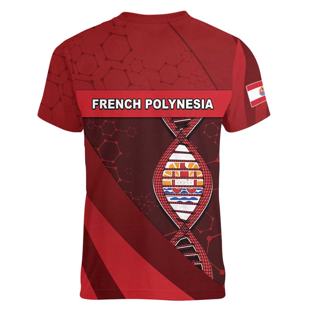 French Polynesia Is In My DNA Women V-Neck T-Shirt DT05 - Polynesian Pride