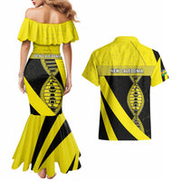 New Caledonia Is In My DNA Couples Matching Mermaid Dress and Hawaiian Shirt DT05 - Polynesian Pride
