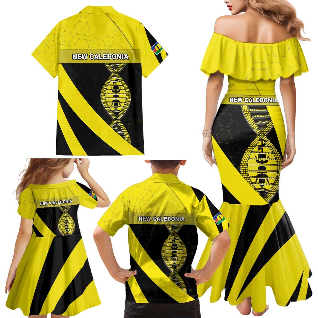 New Caledonia Is In My DNA Family Matching Mermaid Dress and Hawaiian Shirt DT05 - Polynesian Pride