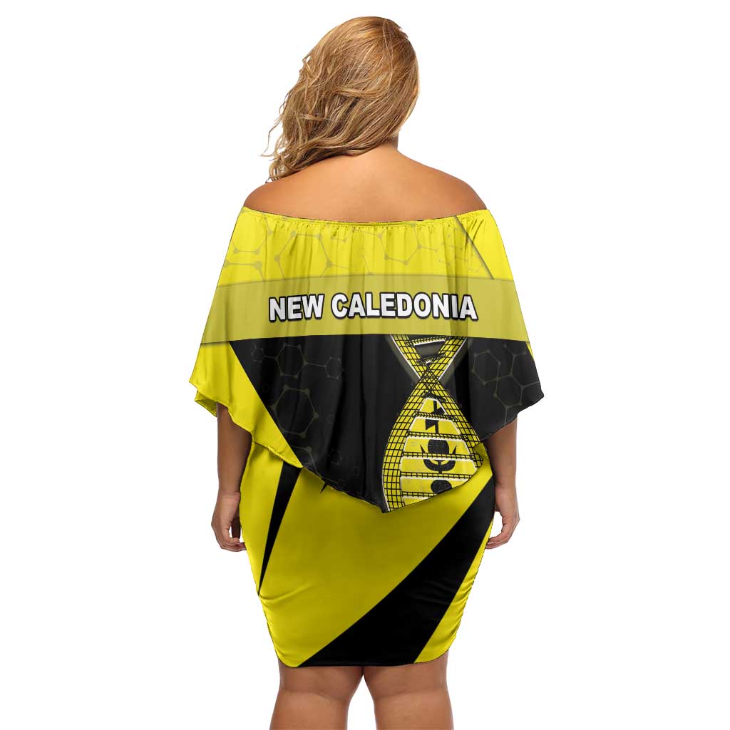 New Caledonia Is In My DNA Family Matching Off Shoulder Short Dress and Hawaiian Shirt DT05 - Polynesian Pride