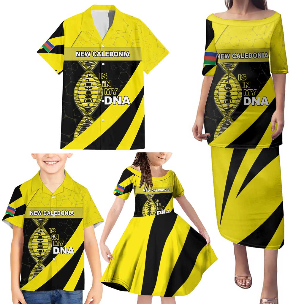 New Caledonia Is In My DNA Family Matching Puletasi and Hawaiian Shirt DT05 - Polynesian Pride