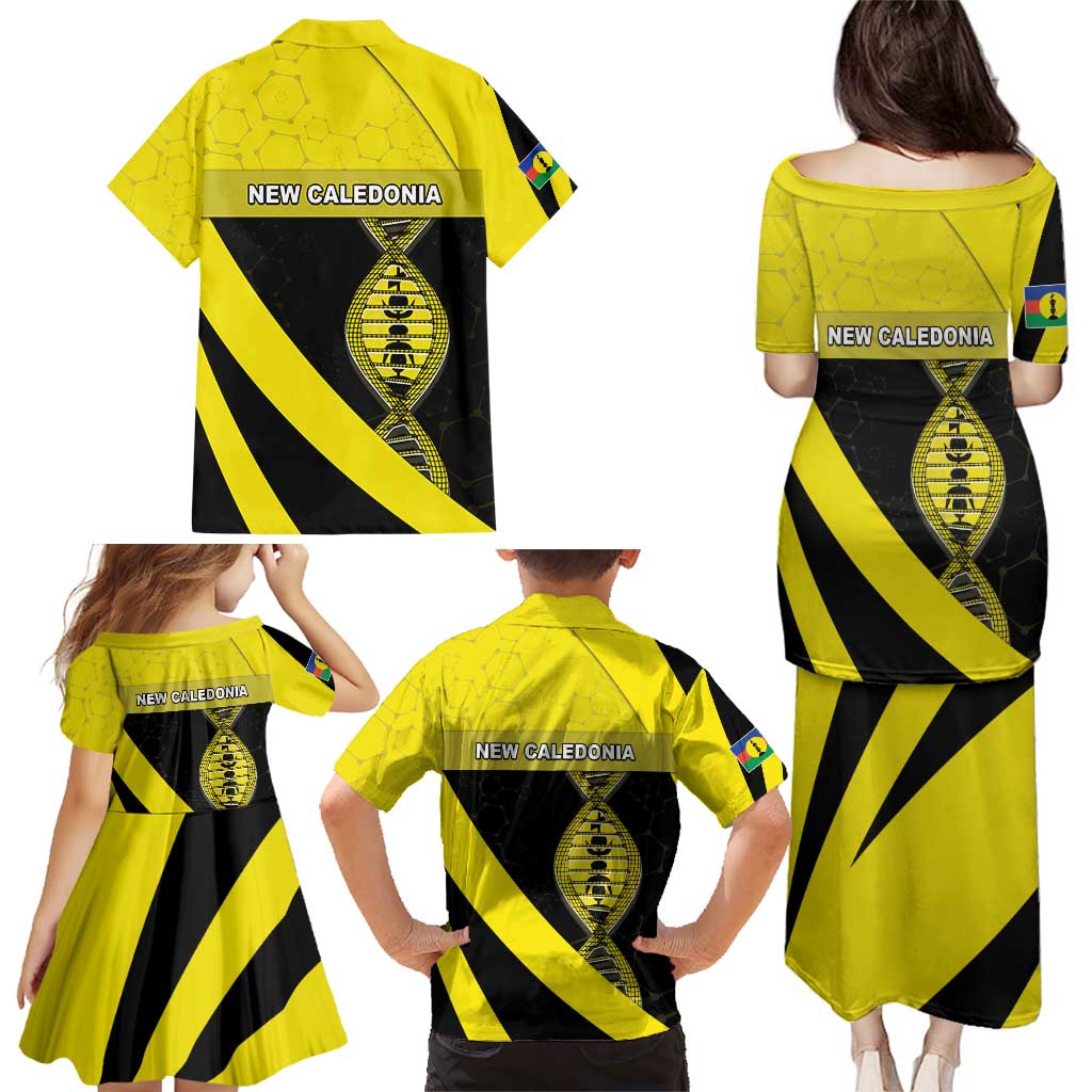 New Caledonia Is In My DNA Family Matching Puletasi and Hawaiian Shirt DT05 - Polynesian Pride