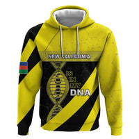 New Caledonia Is In My DNA Zip Hoodie DT05 Pullover Hoodie Yellow - Polynesian Pride