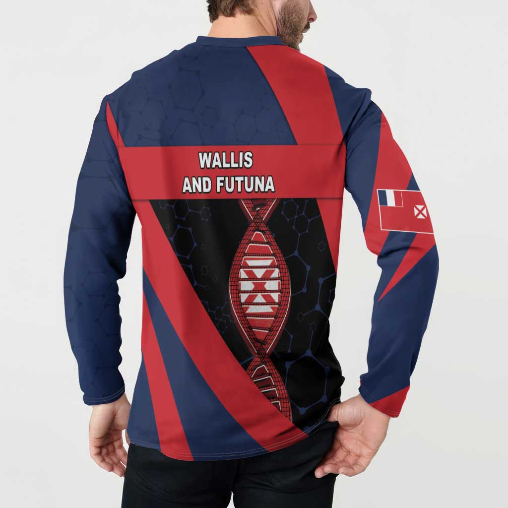 Wallis And Futuna Is In My DNA Button Sweatshirt - Polynesian Pride