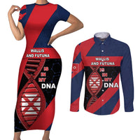 Wallis And Futuna Is In My DNA Couples Matching Short Sleeve Bodycon Dress and Long Sleeve Button Shirt DT05 Multicolor - Polynesian Pride