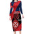 Wallis And Futuna Is In My DNA Family Matching Long Sleeve Bodycon Dress and Hawaiian Shirt - Polynesian Pride