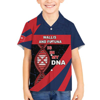 Wallis And Futuna Is In My DNA Family Matching Long Sleeve Bodycon Dress and Hawaiian Shirt DT05 Son's Shirt Multicolor - Polynesian Pride