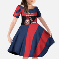 Wallis And Futuna Is In My DNA Family Matching Off The Shoulder Long Sleeve Dress and Hawaiian Shirt DT05 Daughter's Dress Multicolor - Polynesian Pride