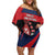 Wallis And Futuna Is In My DNA Family Matching Off Shoulder Short Dress and Hawaiian Shirt - Polynesian Pride