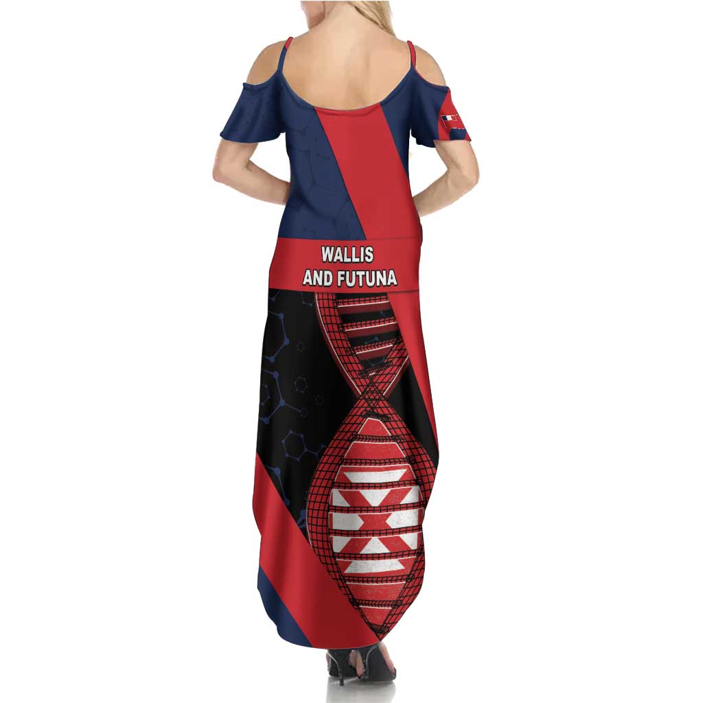 Wallis And Futuna Is In My DNA Family Matching Summer Maxi Dress and Hawaiian Shirt DT05 - Polynesian Pride