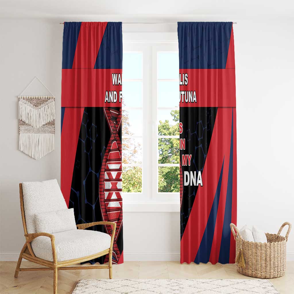 Wallis And Futuna Is In My DNA Window Curtain - Polynesian Pride