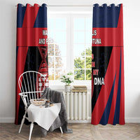 Wallis And Futuna Is In My DNA Window Curtain - Polynesian Pride