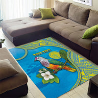 Personalised Palau Biib Bird Area Rug Rur Flower And Rock Islands Patterns