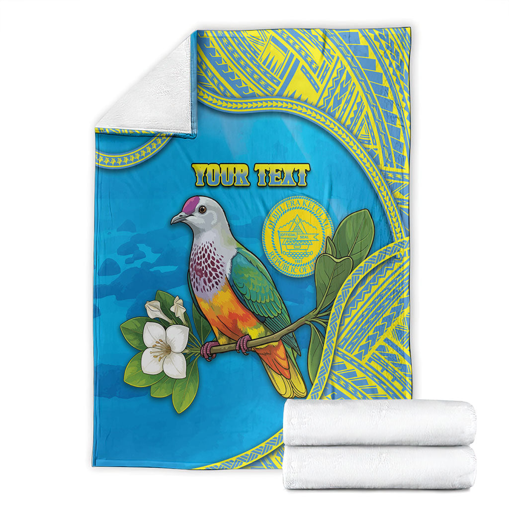 Personalised Palau Biib Bird Blanket Rur Flower And Rock Islands Patterns
