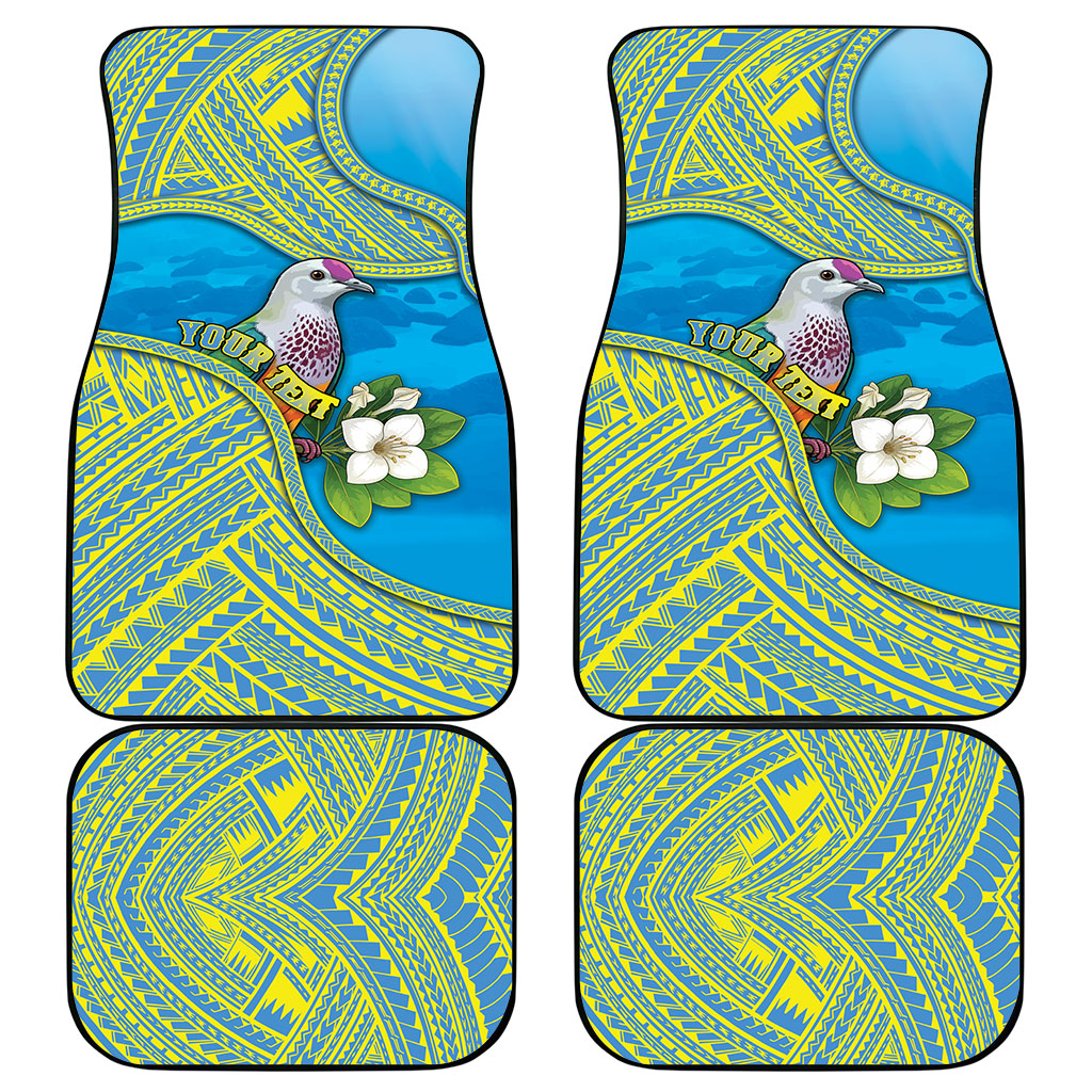 Personalised Palau Biib Bird Car Mats Rur Flower And Rock Islands Patterns