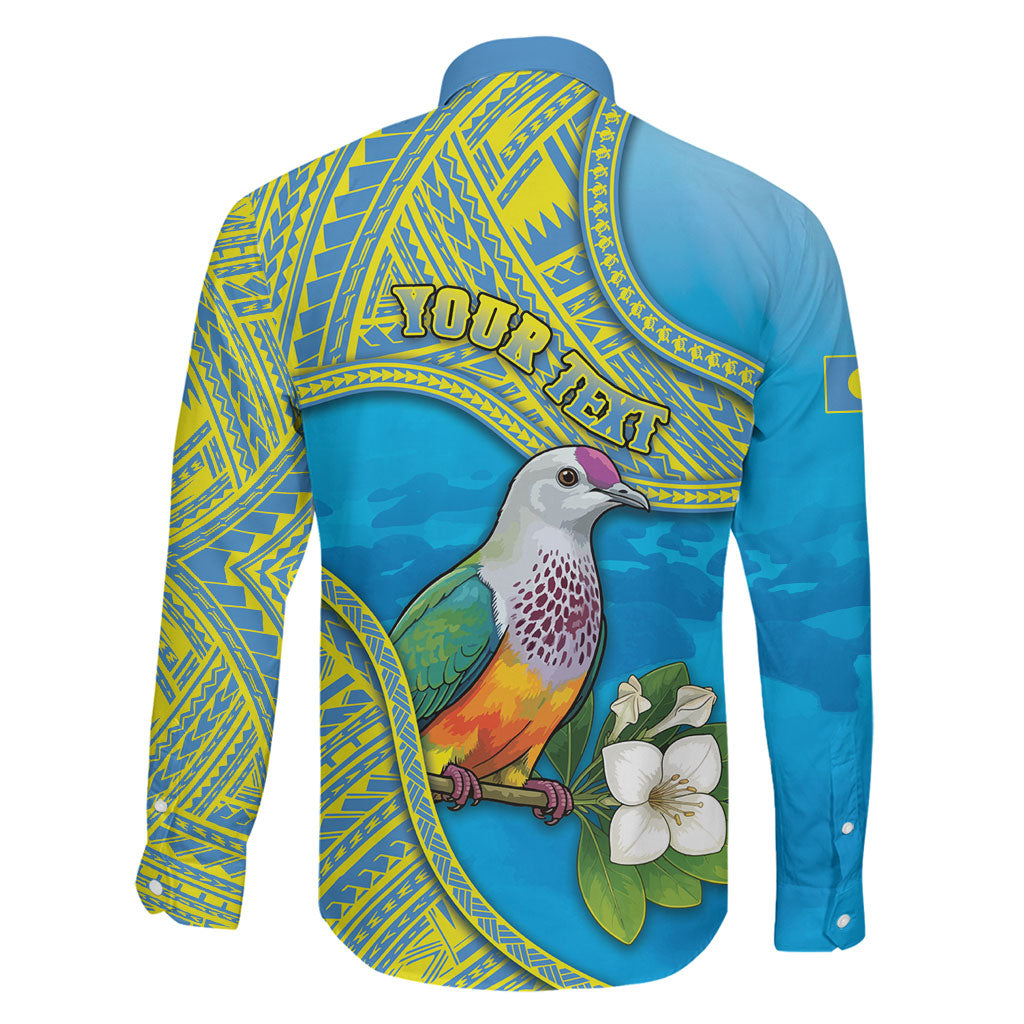 Personalised Palau Biib Bird Family Matching Mermaid Dress and Hawaiian Shirt Rur Flower And Rock Islands Patterns DT05 - Polynesian Pride
