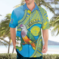 Personalised Palau Biib Bird Hawaiian Shirt Rur Flower And Rock Islands Patterns DT05 - Polynesian Pride
