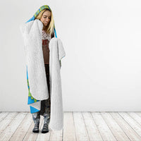 Personalised Palau Biib Bird Hooded Blanket Rur Flower And Rock Islands Patterns DT05 - Polynesian Pride
