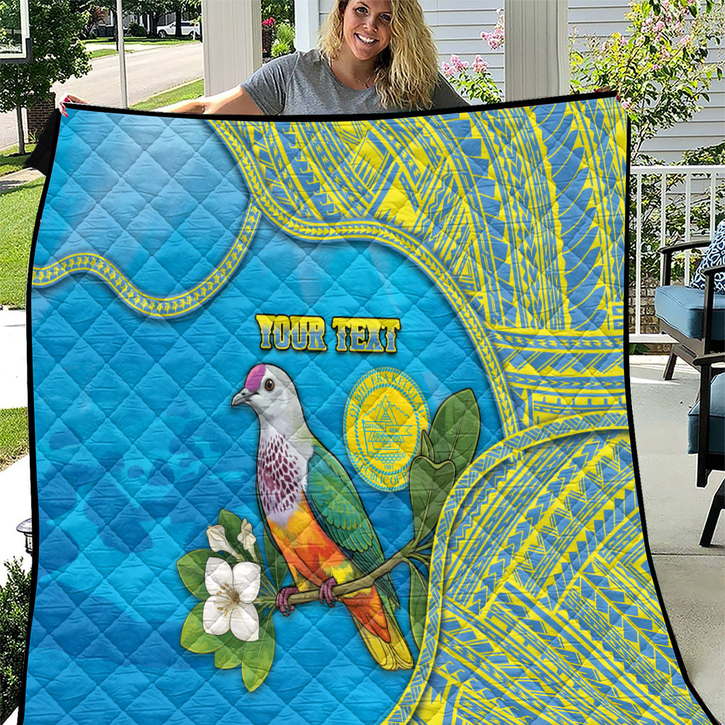 Personalised Palau Biib Bird Quilt Rur Flower And Rock Islands Patterns