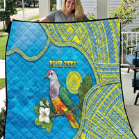 Personalised Palau Biib Bird Quilt Rur Flower And Rock Islands Patterns