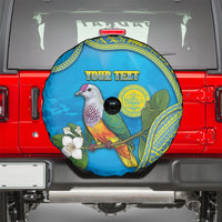 Personalised Palau Biib Bird Spare Tire Cover Rur Flower And Rock Islands Patterns DT05 - Polynesian Pride