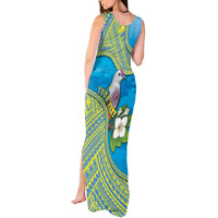 Personalised Palau Biib Bird Tank Maxi Dress Rur Flower And Rock Islands Patterns DT05 - Polynesian Pride