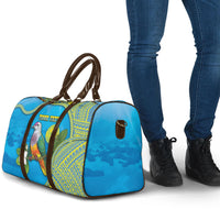 Personalised Palau Biib Bird Travel Bag Rur Flower And Rock Islands Patterns DT05 - Polynesian Pride