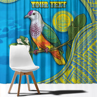 Personalised Palau Biib Bird Window Curtain Rur Flower And Rock Islands Patterns