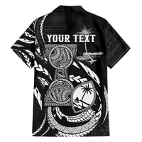 Personalised Guam Liberation Day Family Matching Mermaid Dress and Hawaiian Shirt Black White Latte Stone Tribal Patterns