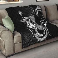 Guam Liberation Day Quilt Black White Latte Stone Tribal Patterns