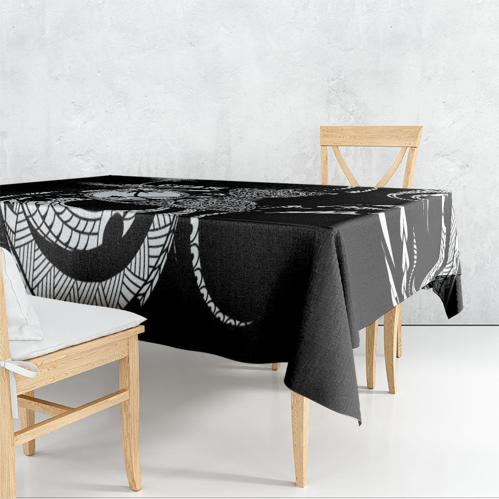 Guam Liberation Day Tablecloth Black White Latte Stone Tribal Patterns