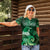 New Zealand Matariki Women Polo Shirt Maori Tui Bird Green Galaxy