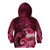 New Zealand Matariki Kid Hoodie Maori Tui Bird Magenta Galaxy