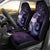 New Zealand Matariki Car Seat Cover Maori Tui Bird Purple Galaxy