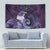 New Zealand Matariki Tapestry Maori Tui Bird Purple Galaxy