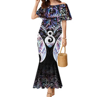 New Zealand Aotearoa Mermaid Dress Pikorua Single Twist Pink Paua Shell DT05 Women Pink - Polynesian Pride