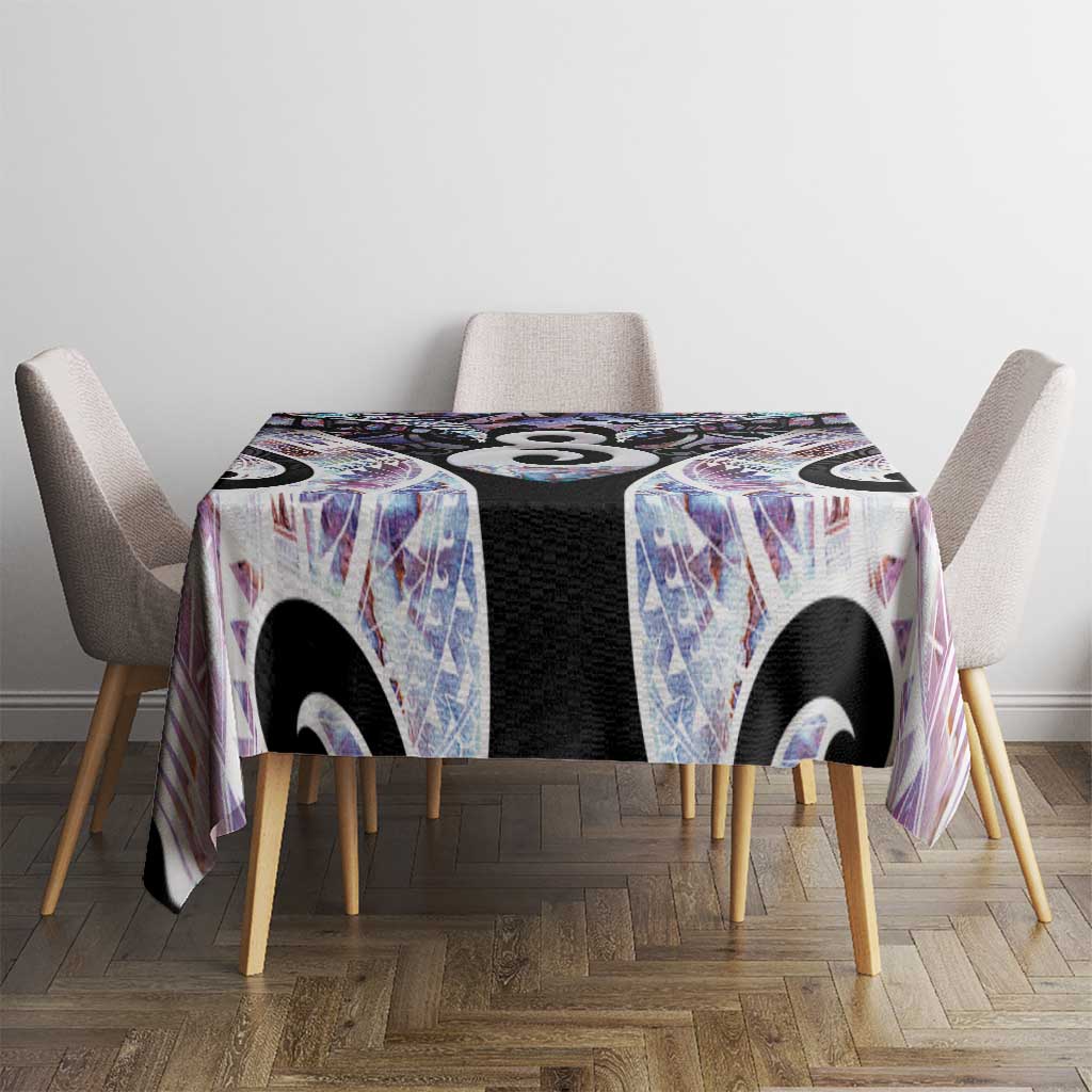 New Zealand Aotearoa Tablecloth Pikorua Single Twist Pink Paua Shell