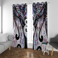 New Zealand Aotearoa Window Curtain Pikorua Single Twist Pink Paua Shell