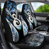 New Zealand Aotearoa Car Seat Cover Pikorua Single Twist Green Paua Shell DT05 - Polynesian Pride