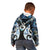 New Zealand Aotearoa Kid Hoodie Pikorua Single Twist Green Paua Shell