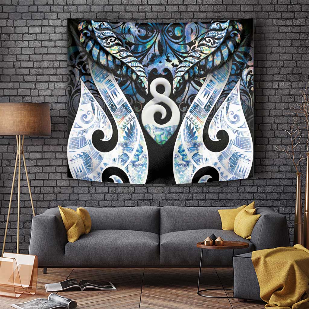 New Zealand Aotearoa Tapestry Pikorua Single Twist Green Paua Shell DT05 Green - Polynesian Pride