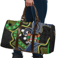 South Sea Islanders And Fiji Travel Bag Fijian Coat Of Arms And Southern Cross DT05 - Polynesian Pride